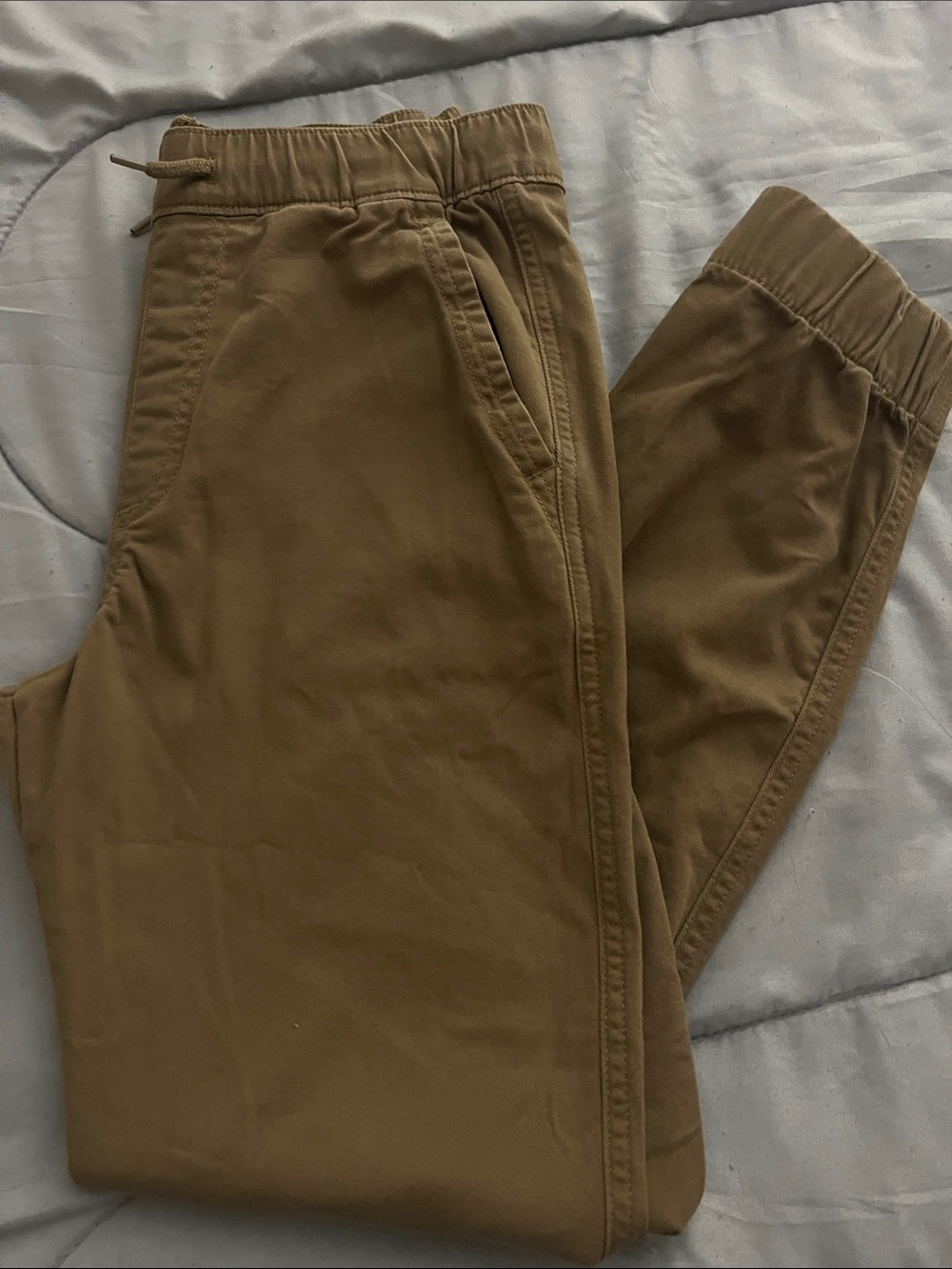 Abercrombie & Fitch Boys Brown Elastic Waist Joggers
